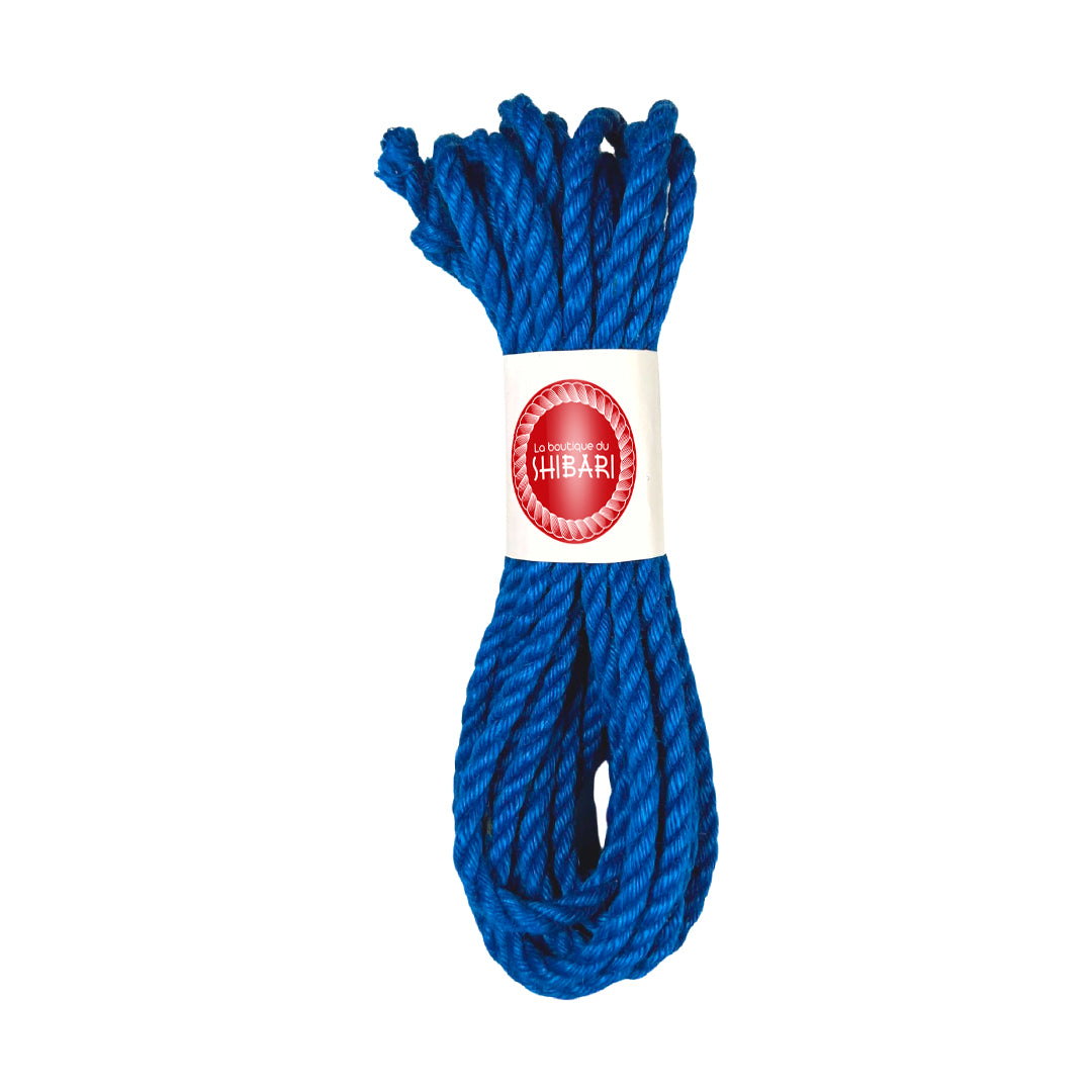Corde Shibari – Bondage En Jute 6mm/8m – Bleu
