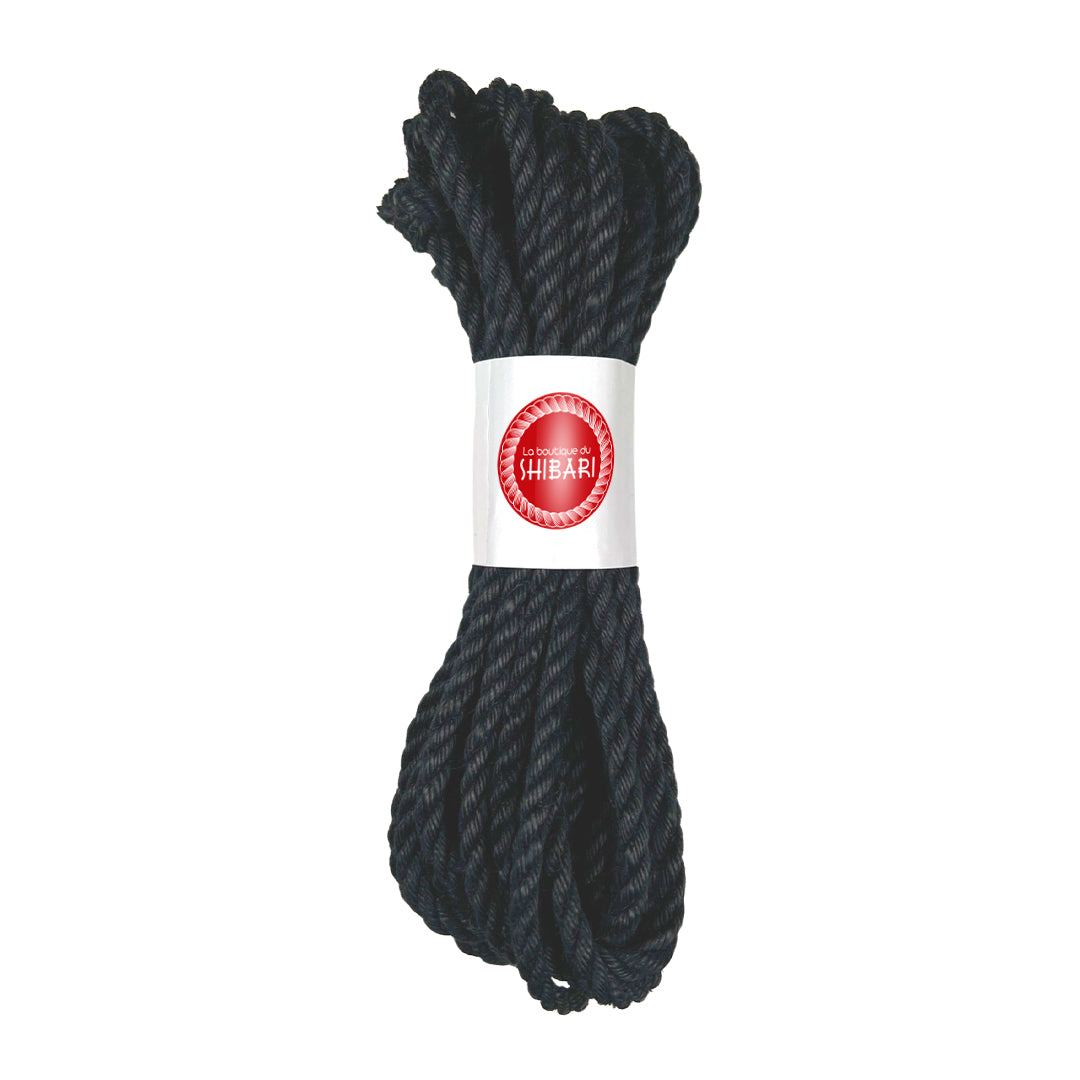 Corde Shibari – Bondage En Jute 6mm/8m – Noire