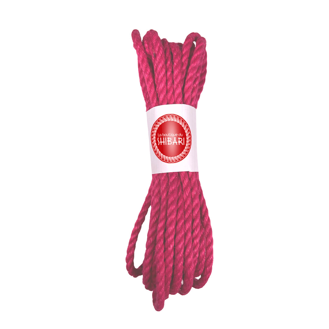 Corde Shibari – Bondage En Jute 6mm/8m – Rose
