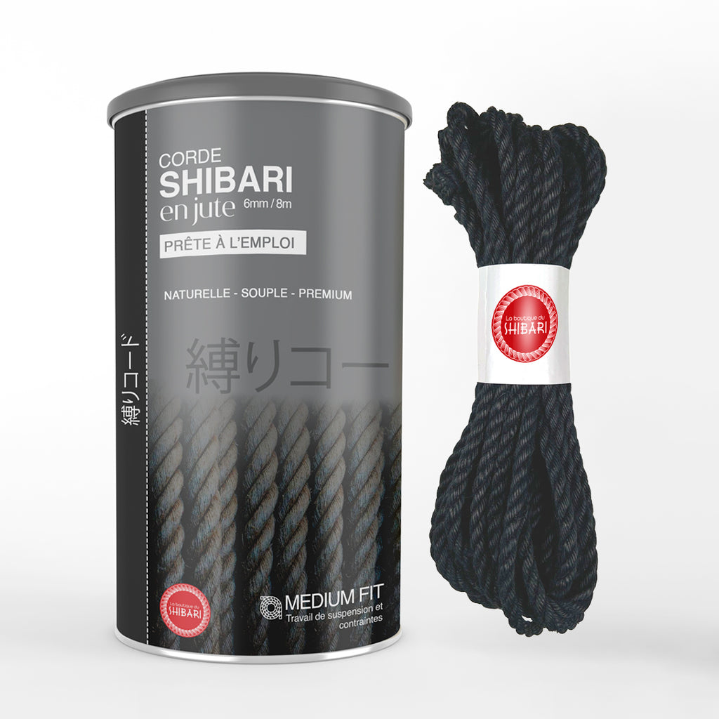 Corde Shibari En Jute Noire - 6mm/8m – La boutique du shibari - Seb kinbaku