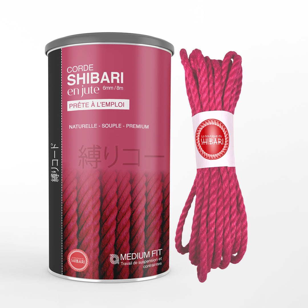 Corde Shibari En Jute Rose Fuschia - 6mm/8m – La boutique du shibari - Seb kinbaku