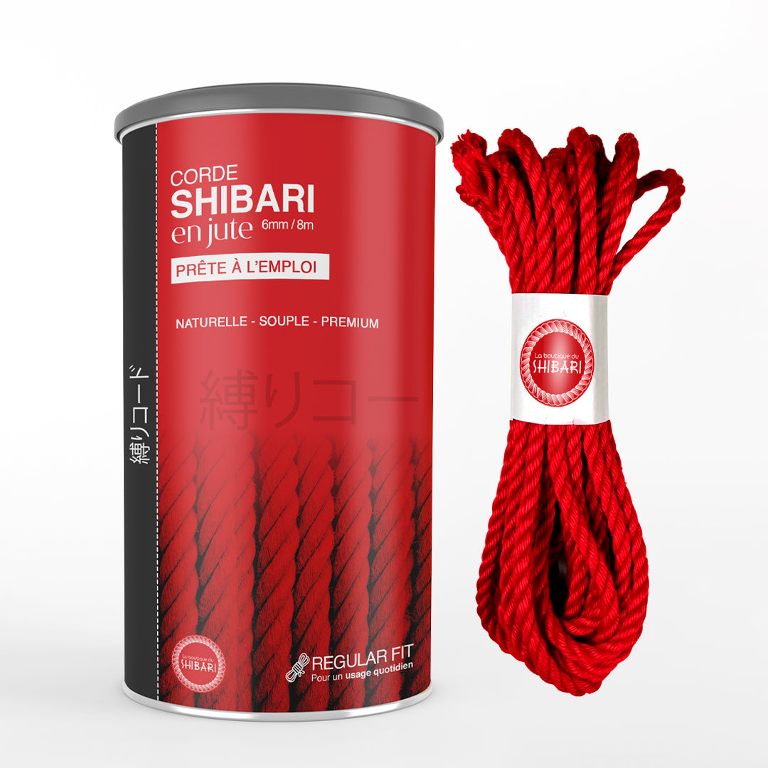 Corde Shibari En Jute Rouge - 6mm/8m – La boutique du shibari - Seb kinbaku